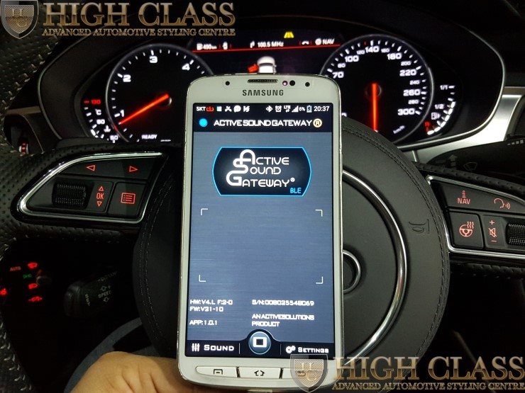 뉴 아우디 A7 55TDI 엑티브 사운드 모듈 장착 / 배기음 튜닝 [창원 하이클라스]