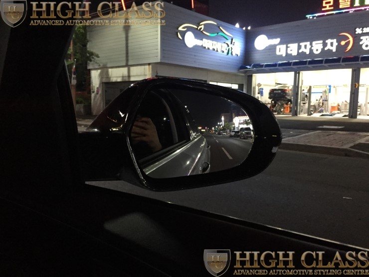 창원 아우디 필수 튜닝 뉴 A6 순정 사이드 어시스트 (사각지대 경보장치) + 리얼카본 사이드미러 
