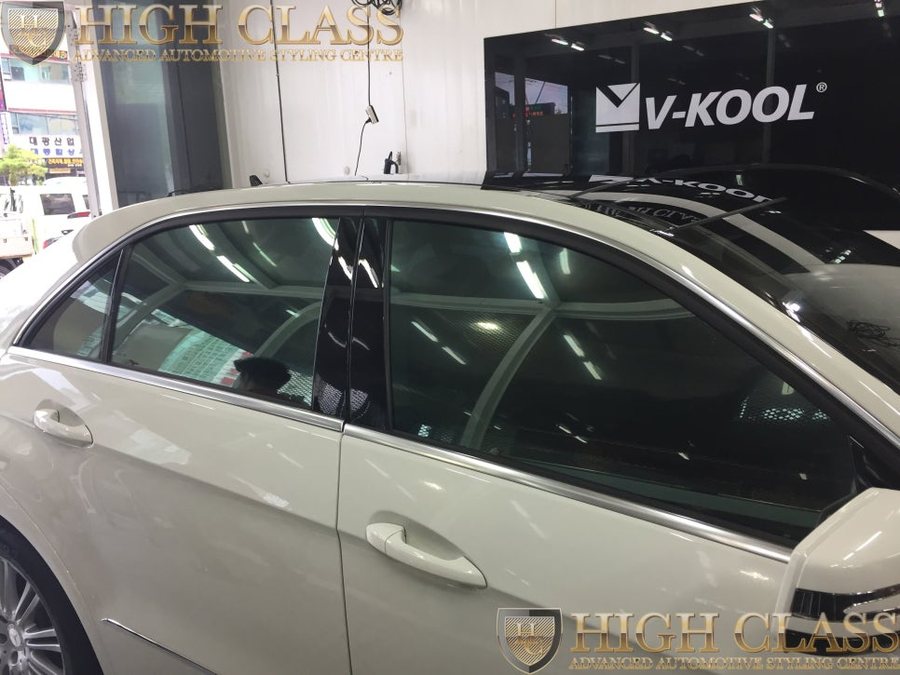 창원마산 썬팅 벤츠 E350 브이쿨 K시리즈로 새 옷 입기