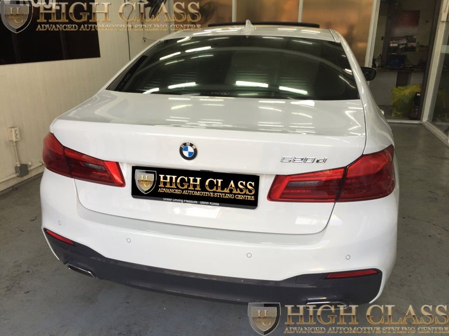 창원 썬팅 잘하는곳에서 BMW520d 측후 브이쿨K 14% 시공