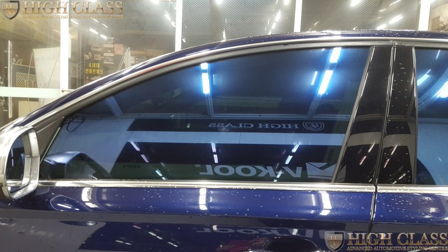 아우디S6 컬러썬팅 블루 넥스가드 TP500