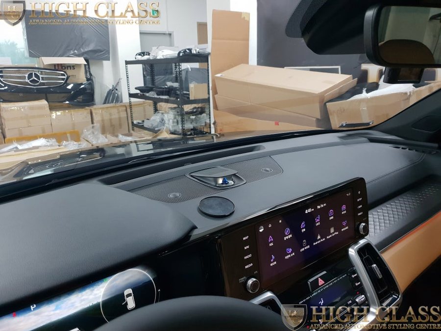 쏘렌토 MQ4 전동센터스피커 음질개선