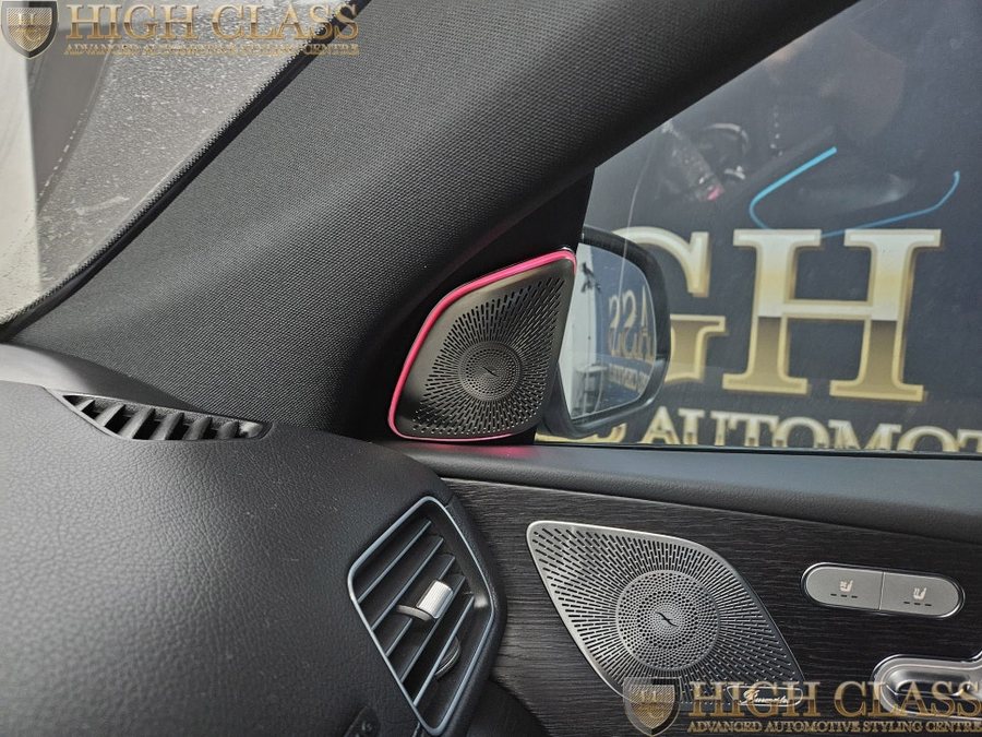 벤츠 GLE W167 페이스리프트 순정형 리어모니터 부메스터 트위터 엠비언트