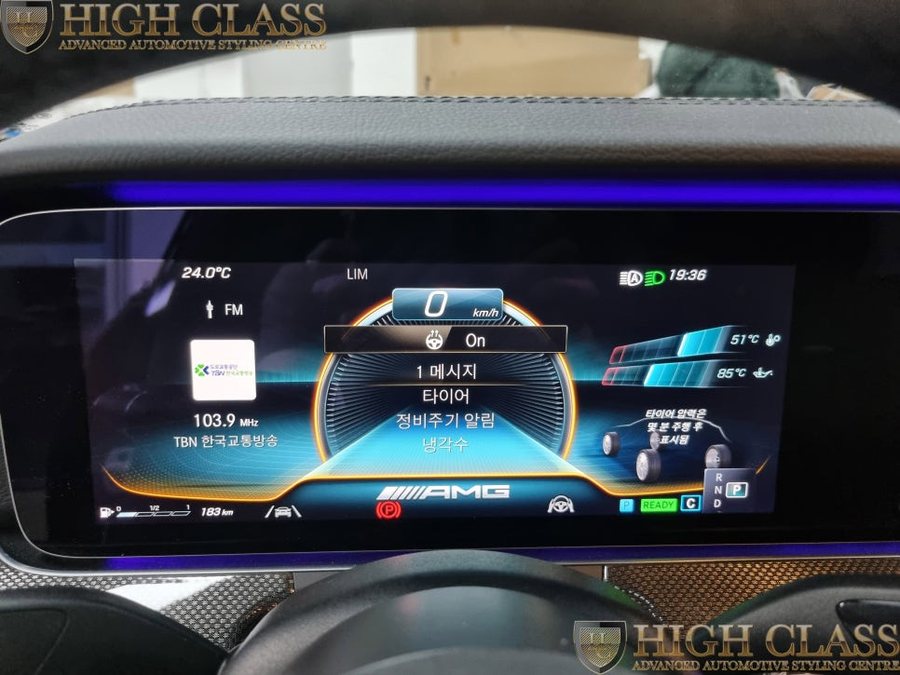 벤츠 E클래스 E53 AMG 잠자리핸들 순정 핸들열선 구축방법