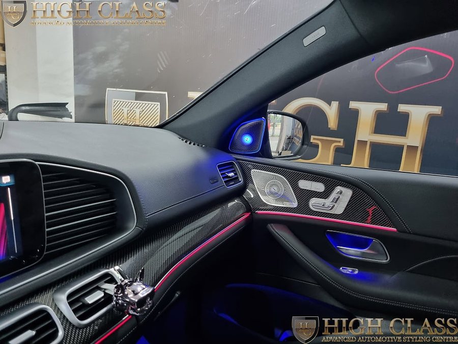 벤츠 GLE 부메스터 트위터 엠비언트, 전동센터스피커 AMG 튜닝