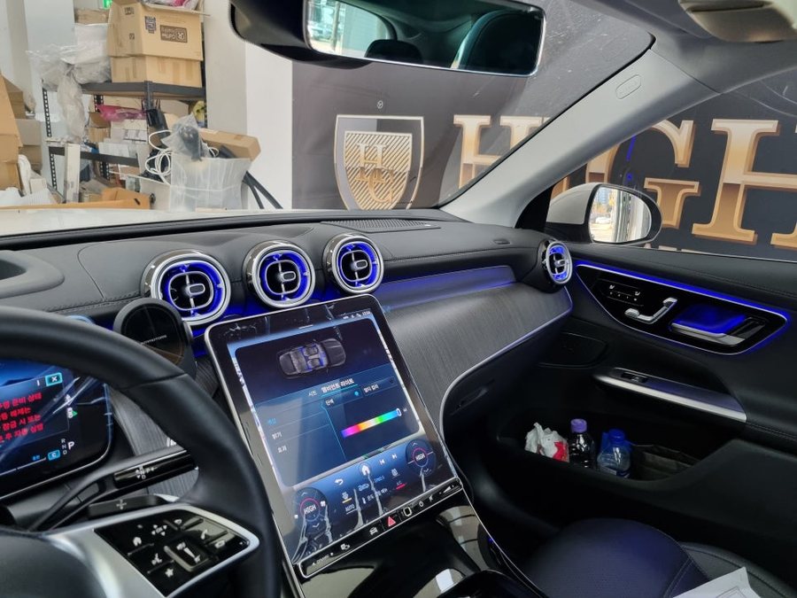 2024 GLC 송풍구 엠비언트와 순정 조수석 워크인 스위치
