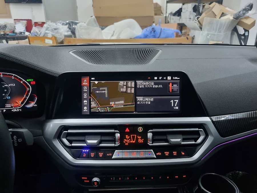 BMW G20 3시리즈 통풍시트 쿨링 버튼도 순정형으로 시공