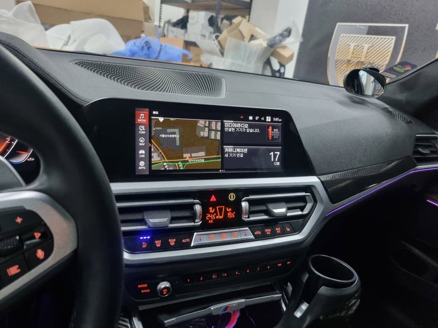 BMW G20 3시리즈 통풍시트 쿨링 버튼도 순정형으로 시공