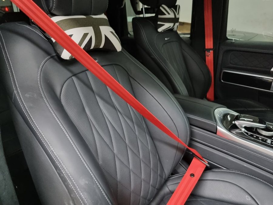 벤츠 지바겐 레드 안전벨트 컬러 변경 G63 AMG 색상 업그레이드