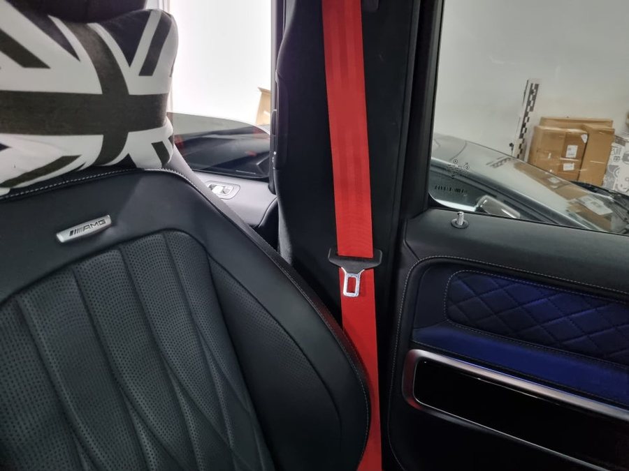 벤츠 지바겐 레드 안전벨트 컬러 변경 G63 AMG 색상 업그레이드