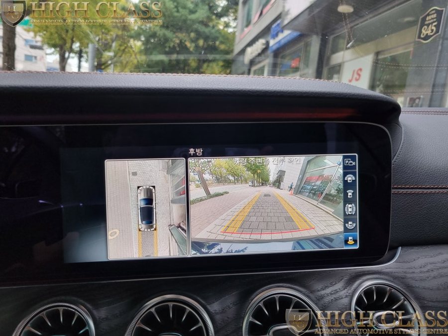 벤츠 E클래스 카브리올레 순정 어라운드뷰와 광각미러 시야확보