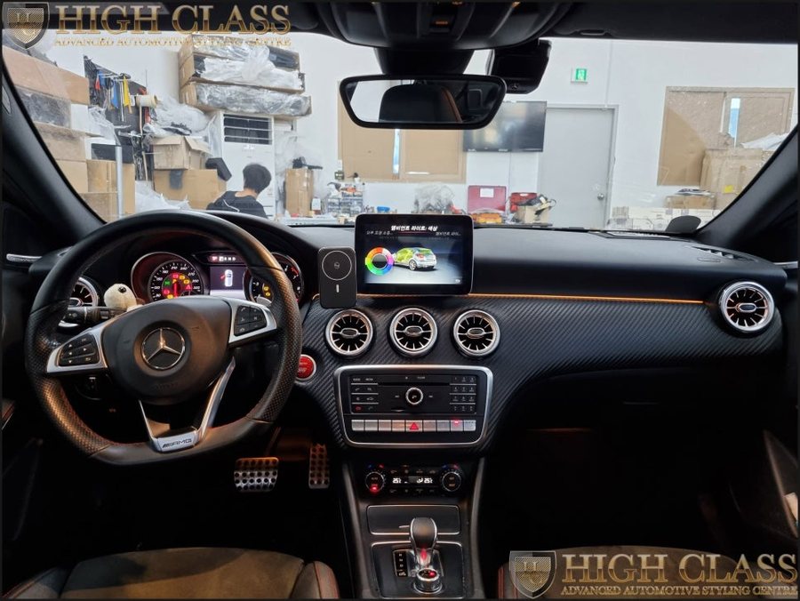 벤츠 A클래스 A45 AMG 12색 확장 엠비언트, 송풍구 엠비언트