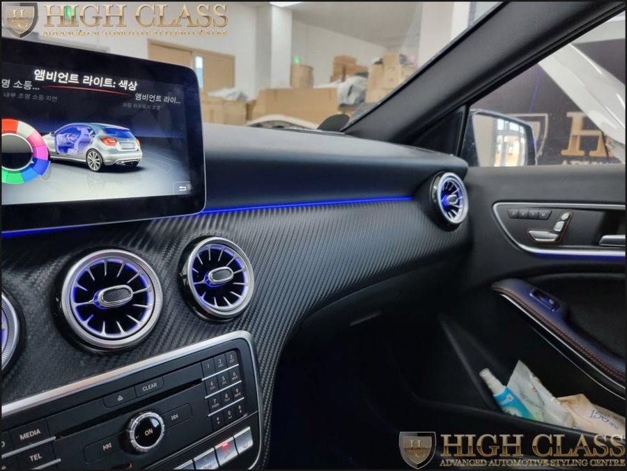 벤츠 A클래스 A45 AMG 12색 확장 엠비언트, 송풍구 엠비언트