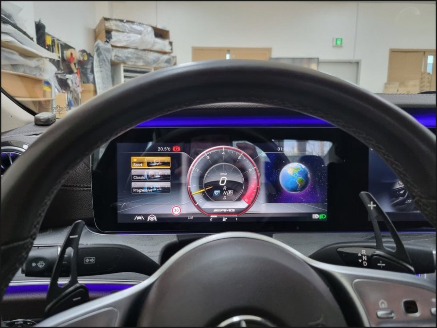 벤츠 CLS클래스 AMG 계기판 코딩, 반자율주행 확장코딩