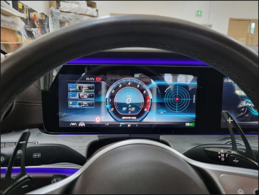 벤츠 CLS클래스 AMG 계기판 코딩, 반자율주행 확장코딩