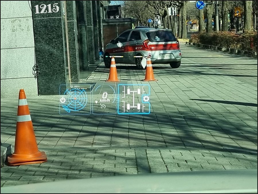 벤츠 A클래스 순정 HUD 헤드업디스플레이, 와이드콕핏 계기판