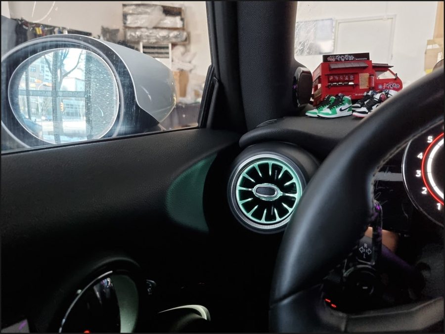 BMW 미니쿠퍼 MINI 송풍구 엠비언트라이트 순정연동 무드등
