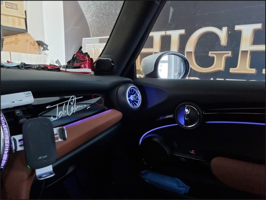 BMW 미니쿠퍼 MINI 송풍구 엠비언트라이트 순정연동 무드등