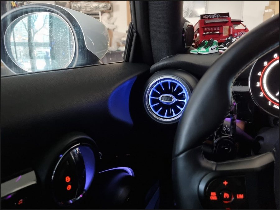 BMW 미니쿠퍼 MINI 송풍구 엠비언트라이트 순정연동 무드등