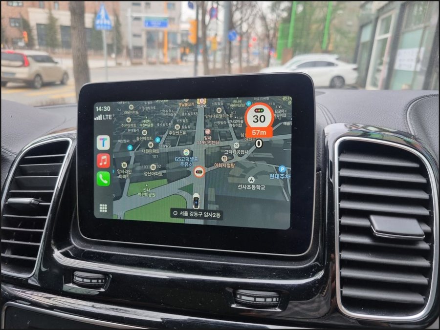 GLE350d 벤츠 안드로이드오토 카플레이 코딩 16년식 W166