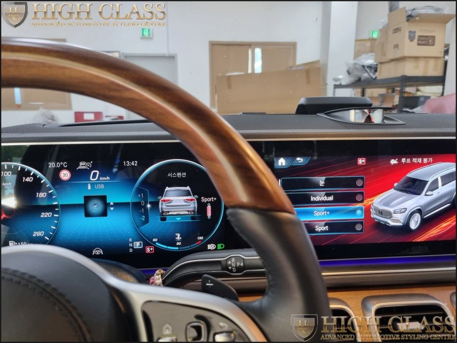 벤츠GLS GLS400d 전동센터스피커튜닝, 코딩