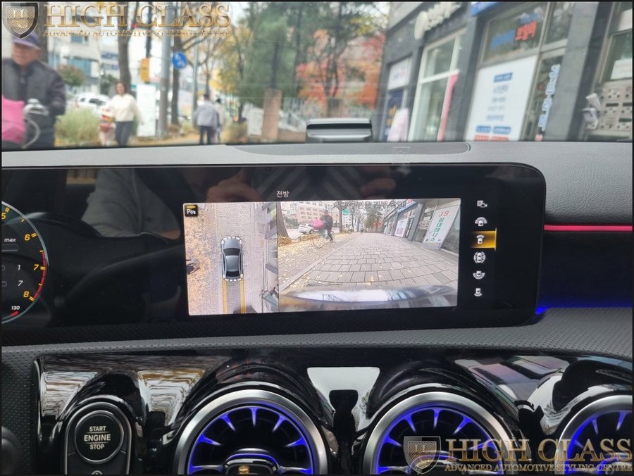 벤츠 A35 AMG 어라운드뷰시공, 세로그릴