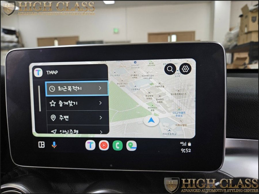 벤츠GLC220d 카플레이 안드로이드오토, 터치 네비게이션
