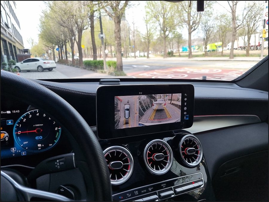 벤츠GLC300e 어라운드뷰 순정 서라운드뷰 옵션