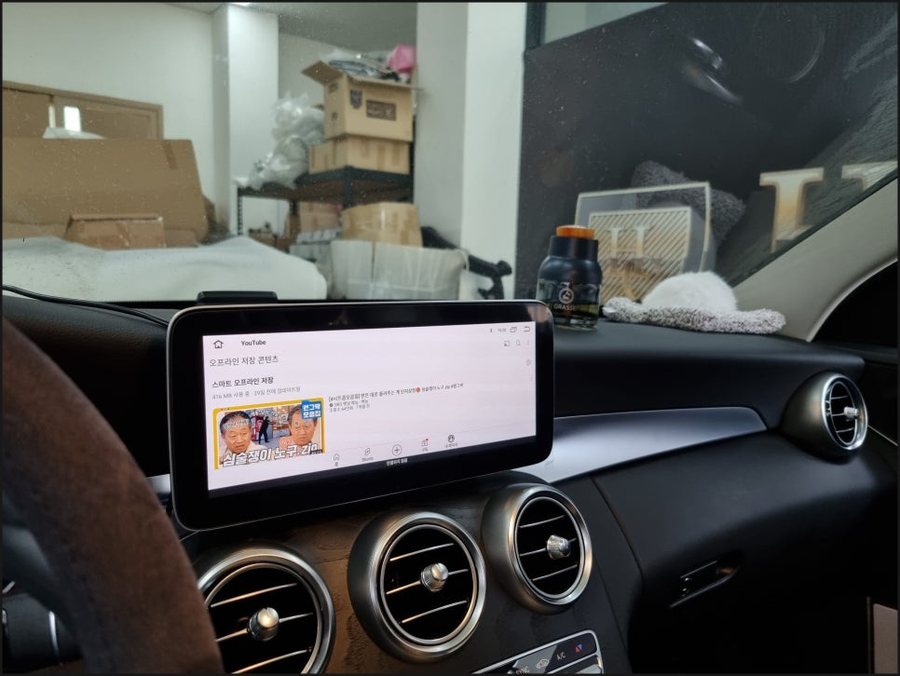 벤츠 C클래스 통풍시트 W205 순정버튼 옵션