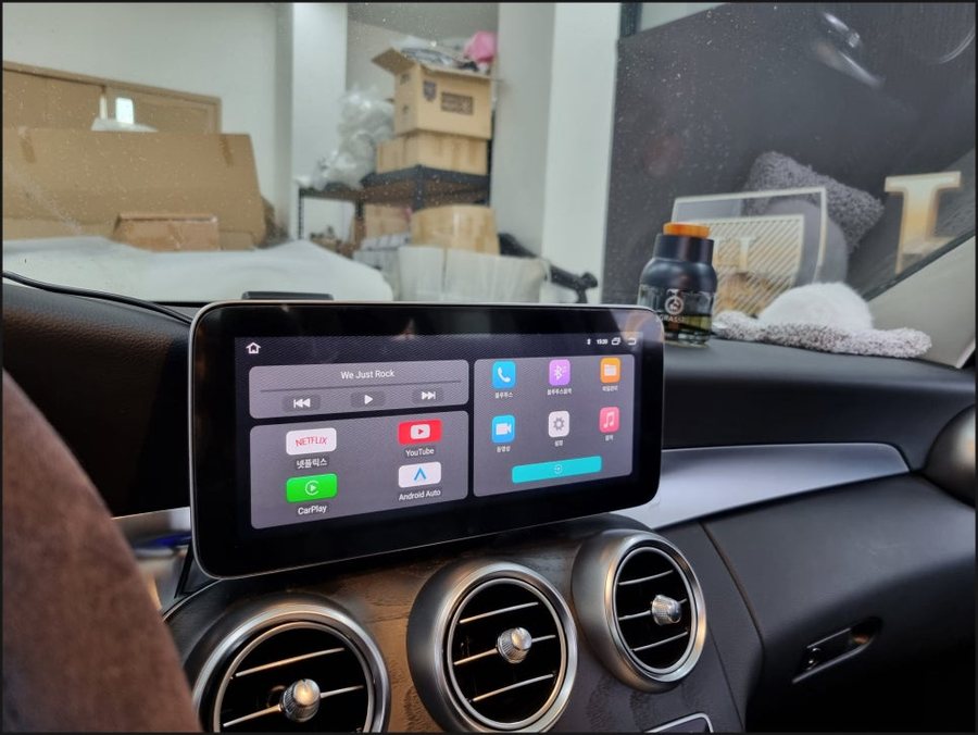 벤츠 C클래스 통풍시트 W205 순정버튼 옵션