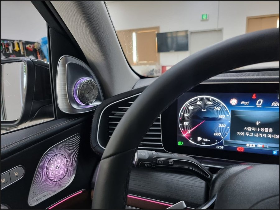 2025 벤츠 GLE450 4D부메스터 전동트위터, 송풍구엠비언트 및 미드레인지엠비언트
