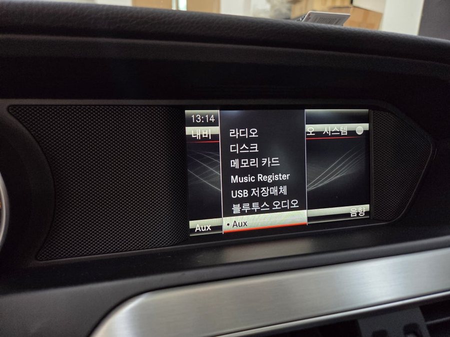 벤츠 C클래스 W204 NTG4.5 카플레이 안드로이드 오토모듈