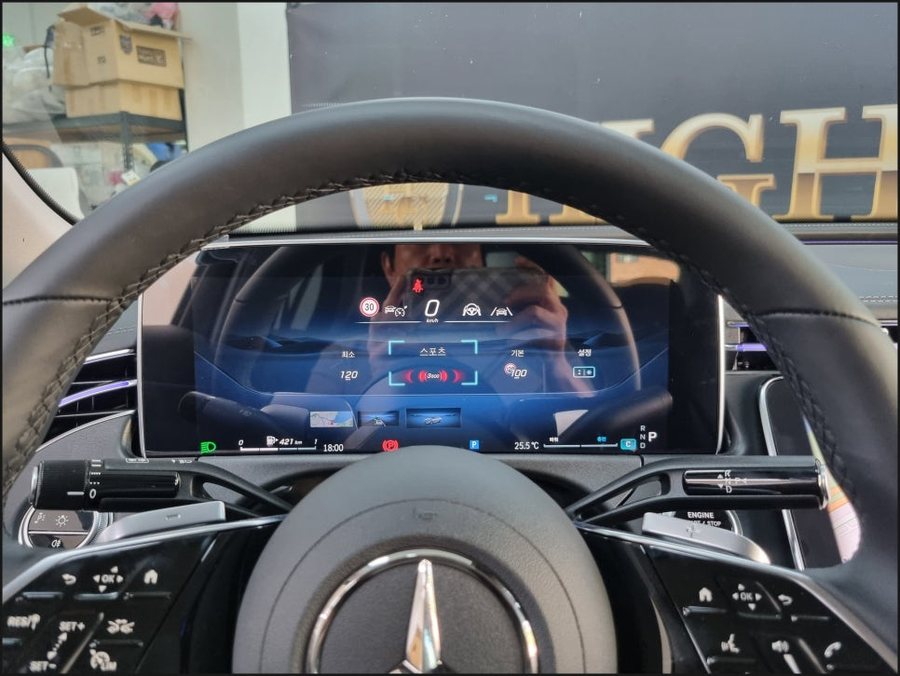 벤츠 E클래스 E200 HUD 헤드업디스플레이 | W214 순정 레트로핏 시공 후기