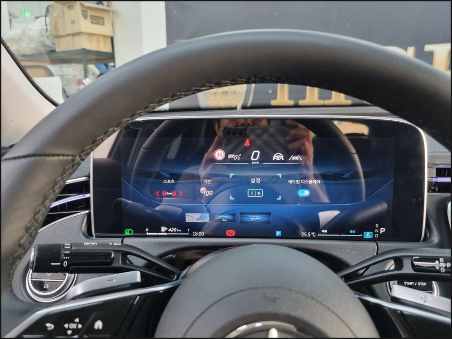 벤츠 E클래스 E200 HUD 헤드업디스플레이 | W214 순정 레트로핏 시공 후기