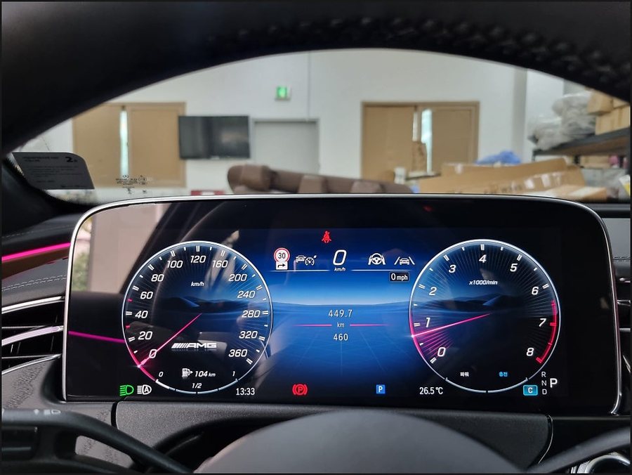 벤츠 E클래스 W214 AMG 계기판 코딩 + 멀티컬러 엠비언트 색상 확장 코딩