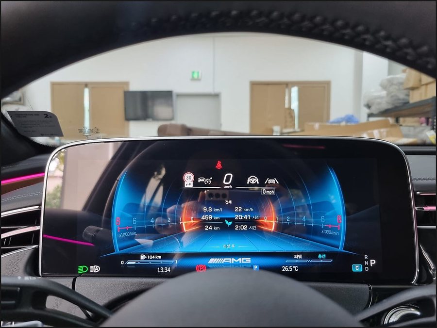 벤츠 E클래스 W214 AMG 계기판 코딩 + 멀티컬러 엠비언트 색상 확장 코딩
