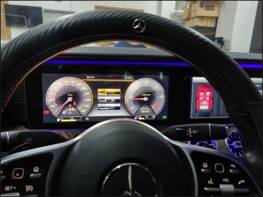 W213 벤츠E클래스 HUD 헤드업디스플레이, 와이드콕핏 디지털계기판 레트로핏