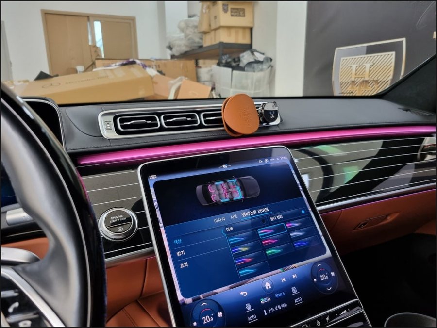 벤츠 S클래스 S580 튜닝 | 순정 4D부메스터 & 피아노트림 시공 후기
