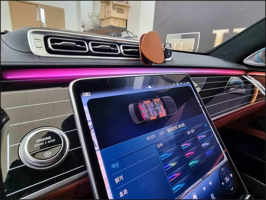 벤츠 S클래스 S580 튜닝 | 순정 4D부메스터 & 피아노트림 시공 후기