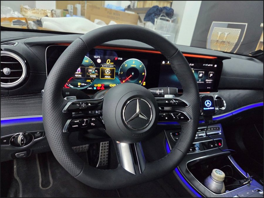 W213 벤츠 E클래스 순정 잠자리 핸들열선 레트로핏
