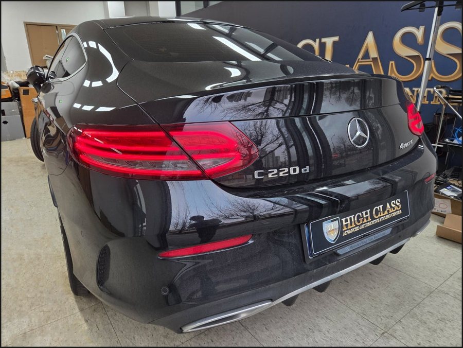 W205 C클래스 쿠페 통풍시트 시공과 세로그릴