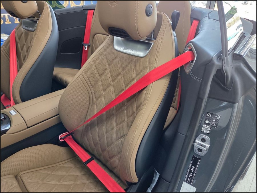 2026 벤츠 SL63 AMG 레드 안전벨트 및 안전벨트 버클 엠비언트
