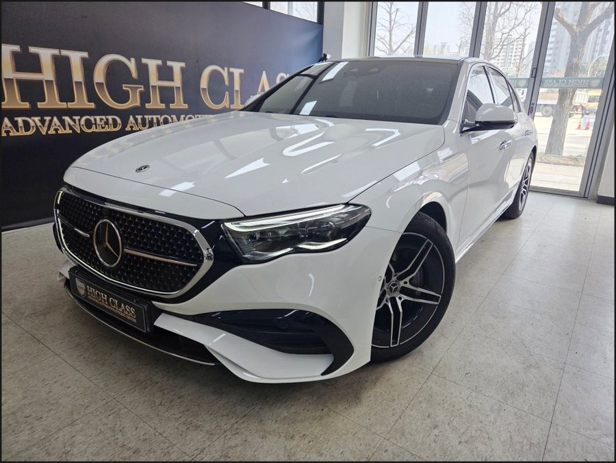 W214 발광그릴 시공 벤츠 E클래스 발광그릴 E300 순정 튜닝 (4D부메스터 전동트위터·리어공조기)