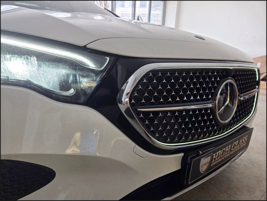 벤츠 W214 E200 발광그릴, R버튼, 4D부메스터, 미드레인지엠비언트 시공