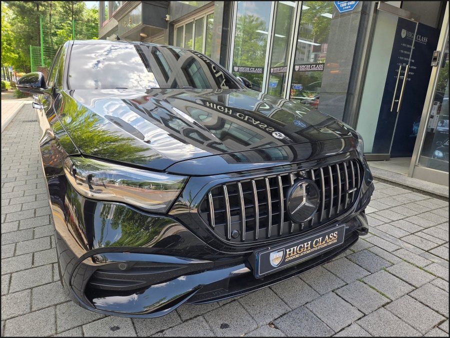 W214 벤츠 E클래스 E300 → E53AMG 디퓨저 듀얼 머플러팁 + 발광세로그릴