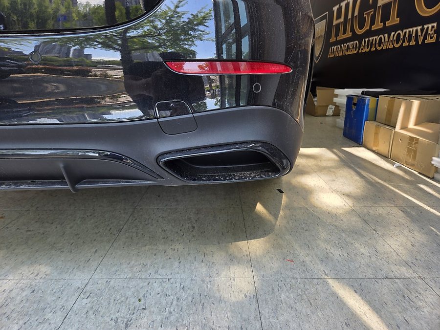 W214 E클래스 디퓨저 머플러팁 세로 발광그릴 AMG 외관변경