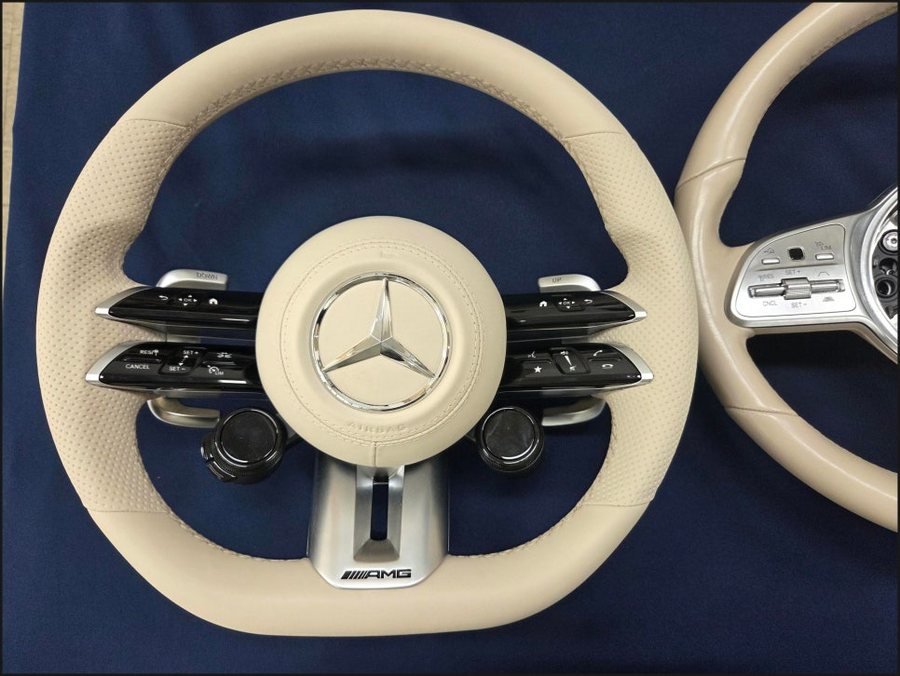 벤츠 CLS450 잠자리핸들 & 어질리티 셀렉트 버튼 시공으로 AMG 튜닝