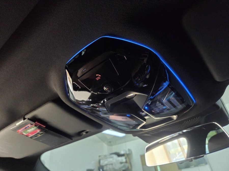 BMW G60 550e 오버 헤드 콘솔 엠비언트, 센터 콘솔 엠비언트 실내 LED 튜닝