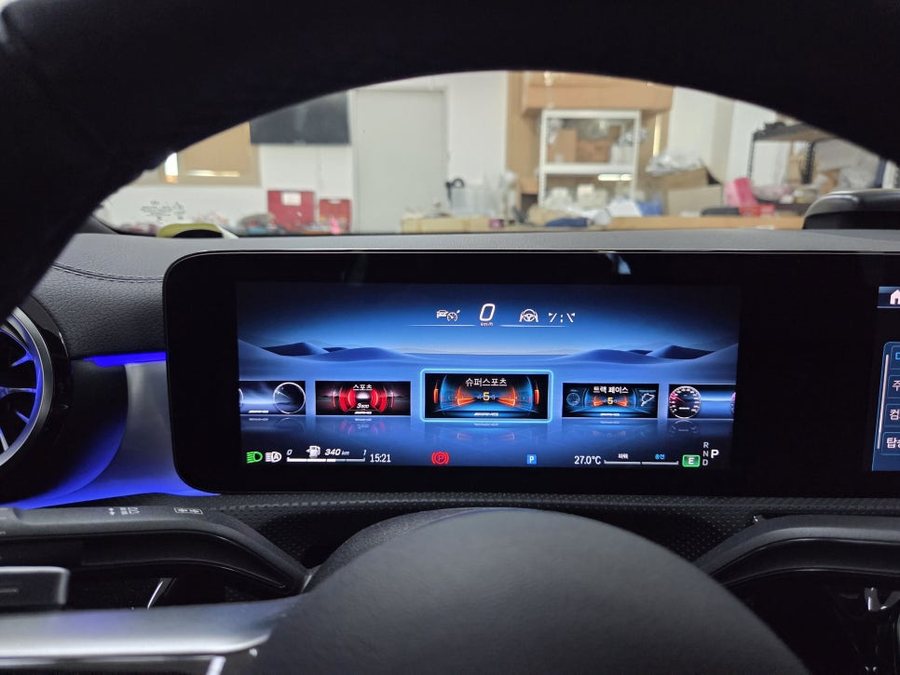 벤츠 CLA250 AMG계기판 코딩과 스포츠플러스 코딩, CLA45 AMG로 변신