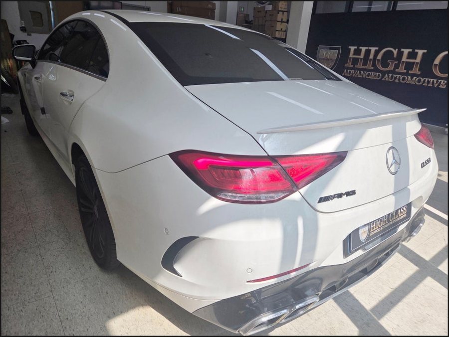 벤츠 CLS450 베이지 잠자리핸들, 반자율주행과 핸들열선까지 그대로